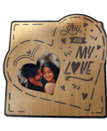 Engraved frame my love customized with your photo