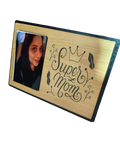 Super Mom engraved frame with your customized photo